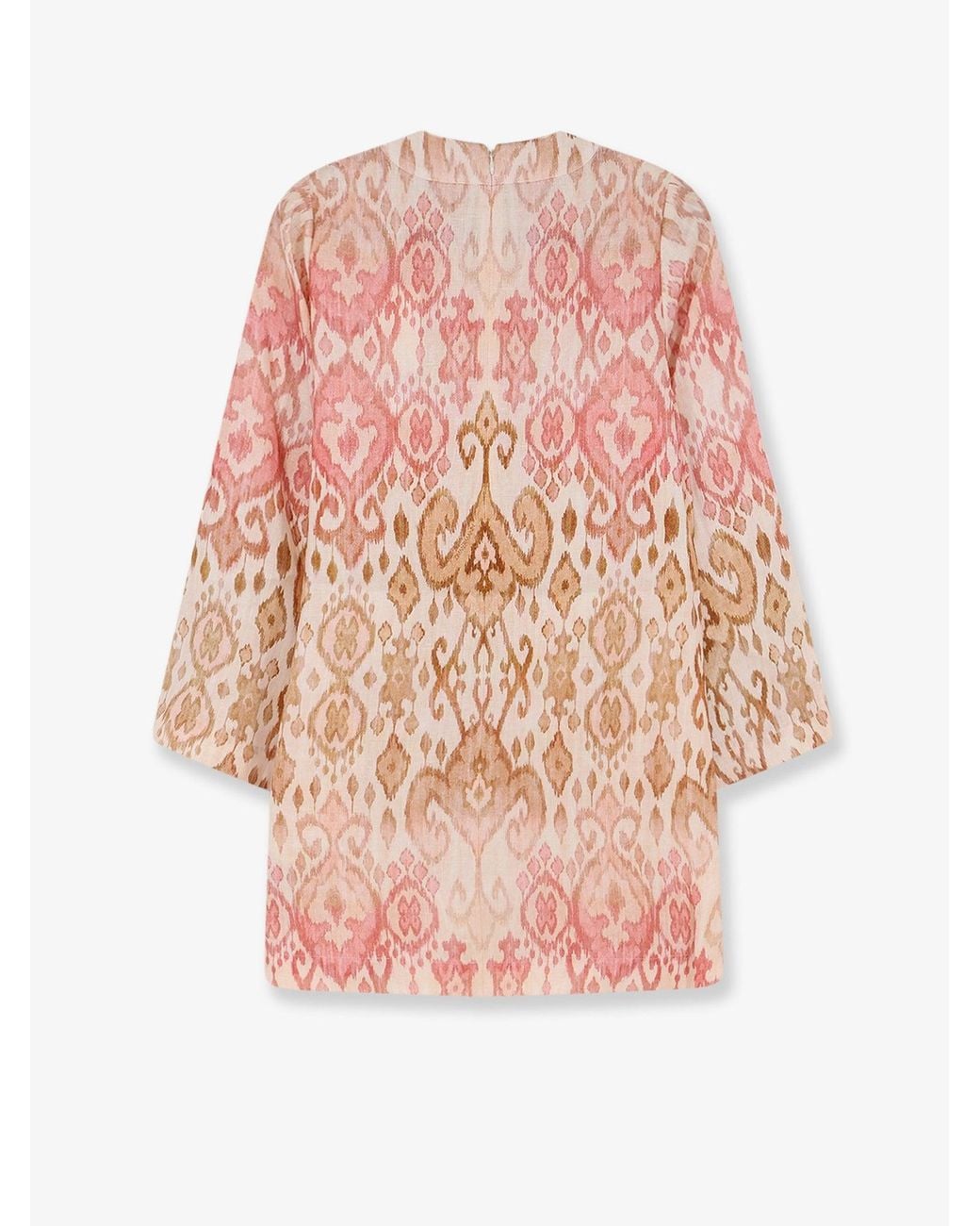 Zimmermann Pink Aster Shift Mini Dress