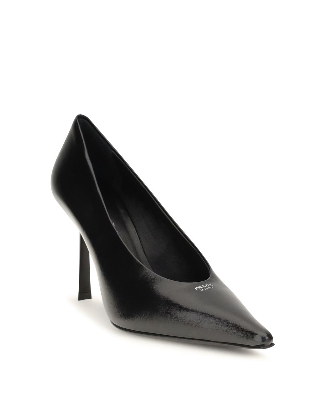 Prada Black Leather Pumps Nero