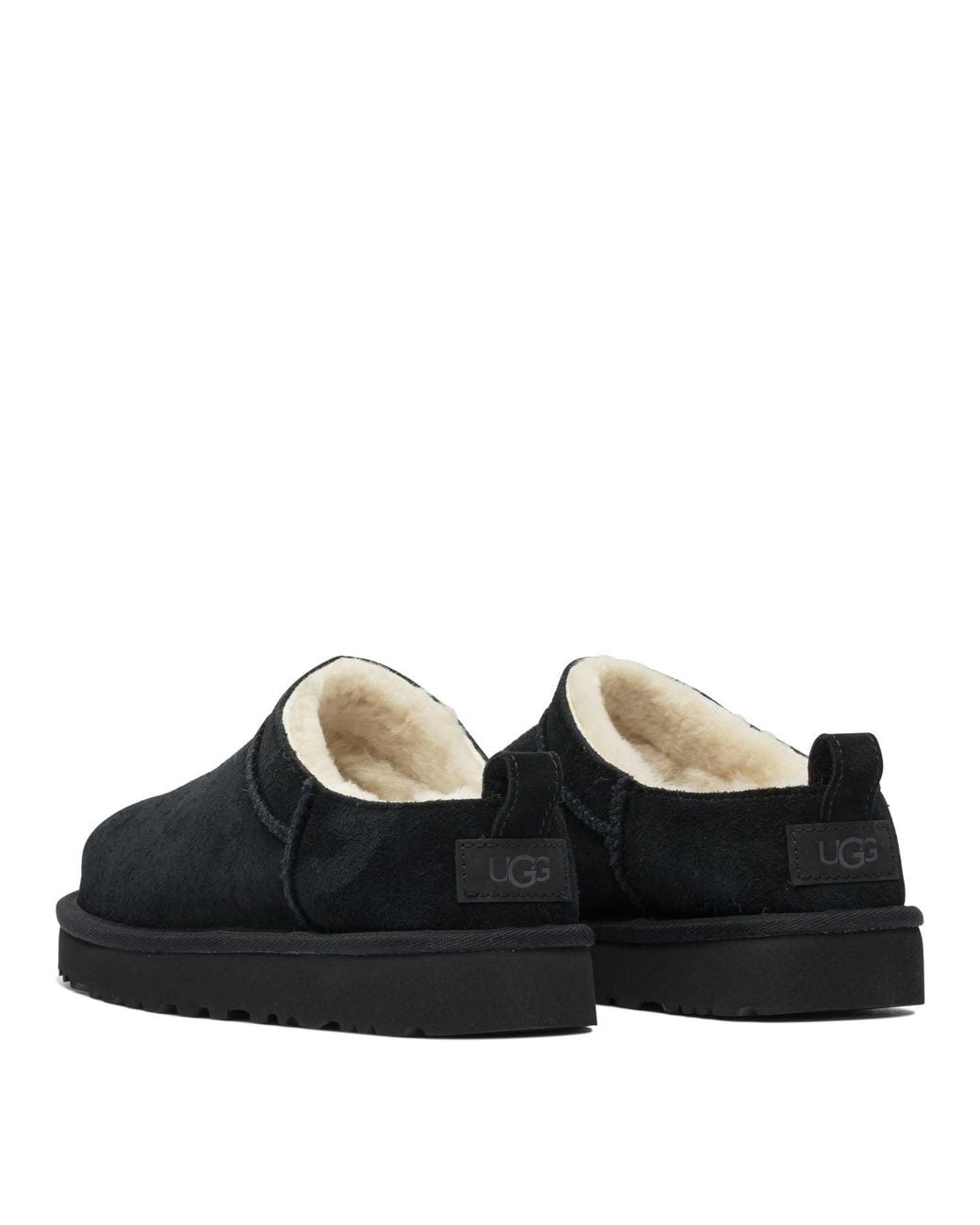 Ugg Black "Classic Micro" Pull-On Ankle Boots