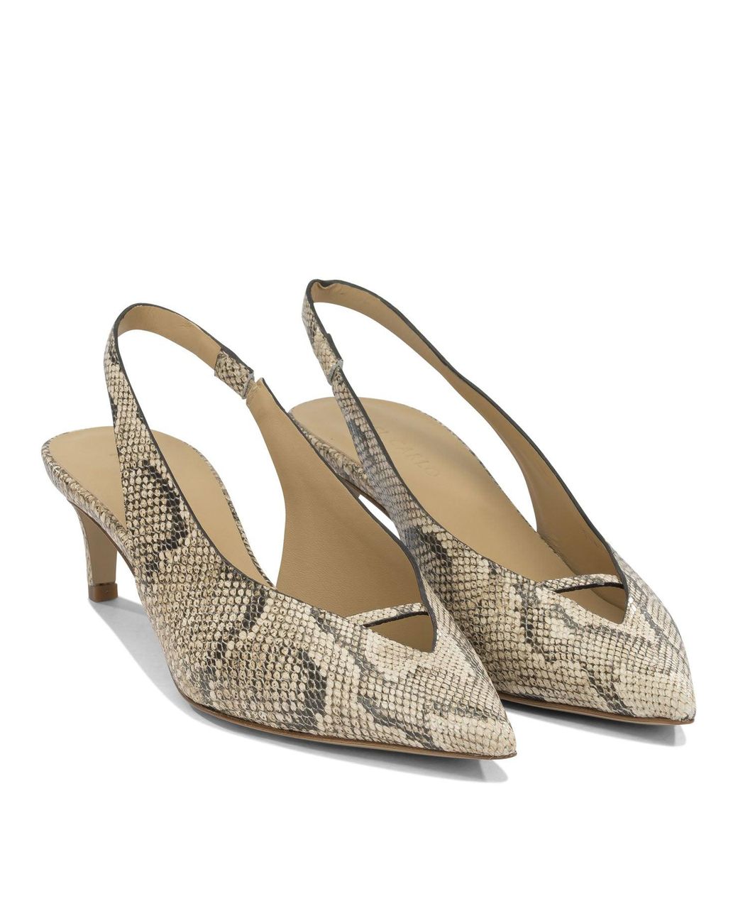 Roberto Del Carlo Metallic Calf Leather Pumps