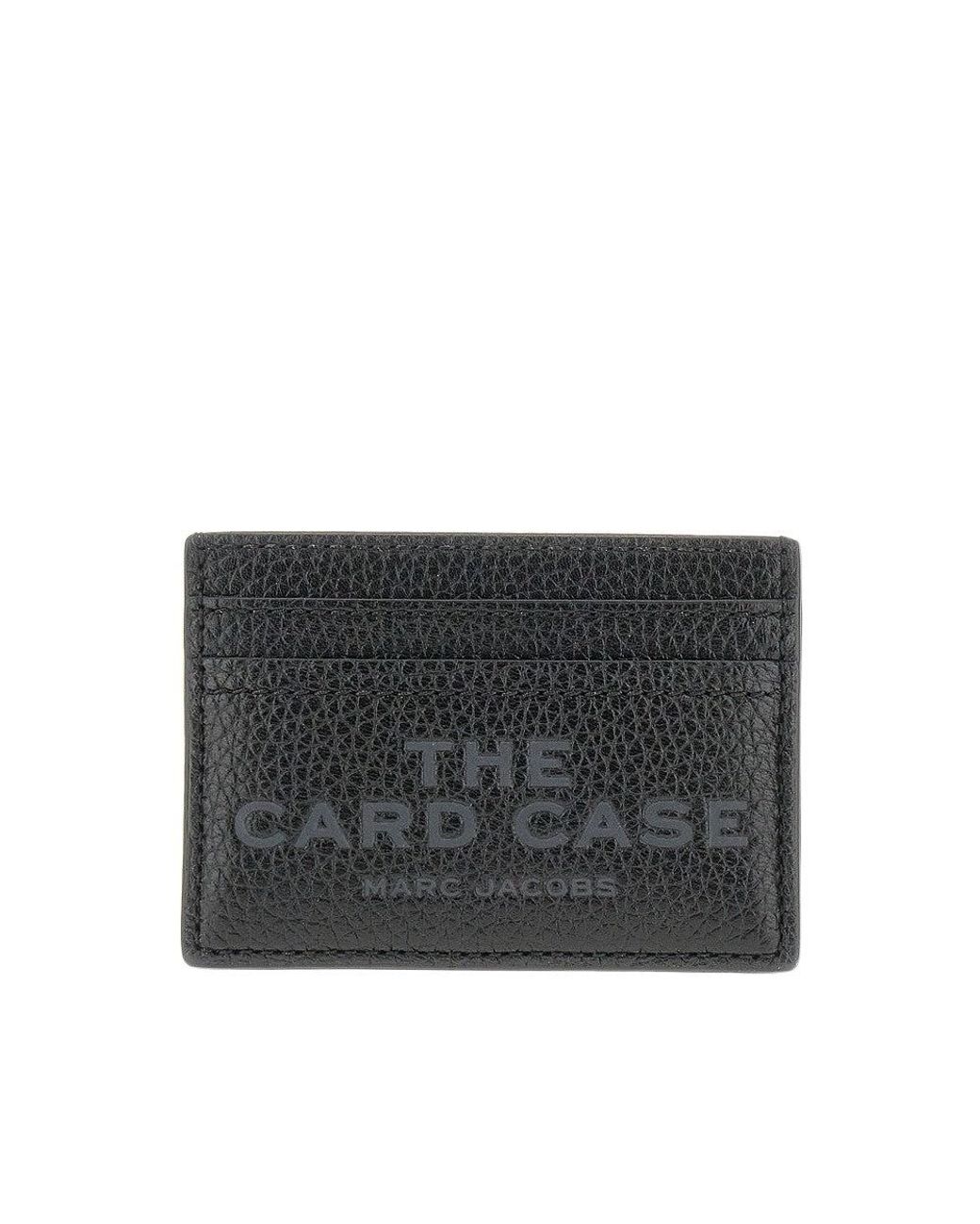 Marc Jacobs Black Grain Leather Cardholder