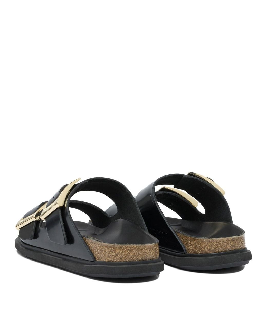 Birkenstock Black "Arizona Droplet Buckle" Sandals
