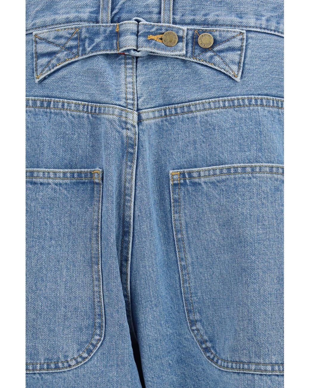 Thom Browne Blue Japanese Denim Jeans Light for men