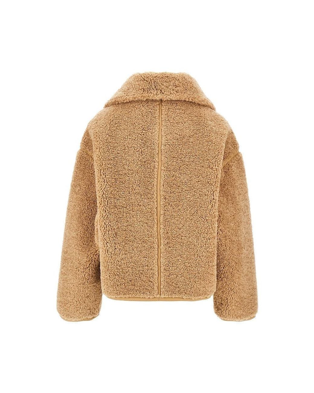 Pinko Natural Faux Shearling Jacket