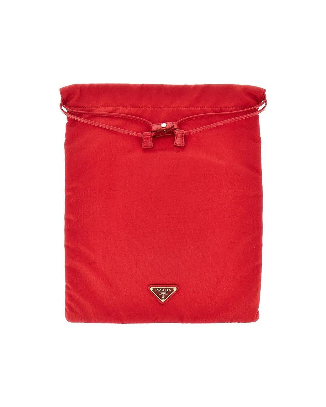 Prada Red Wish' Re-Nylon Pouch
