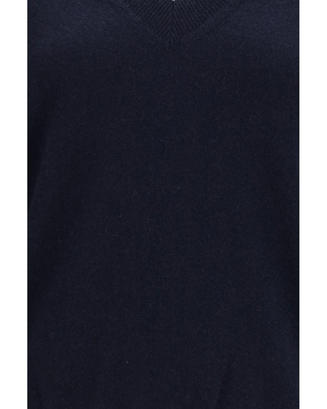 Malo Blue Cashmere V-Neck Sweater