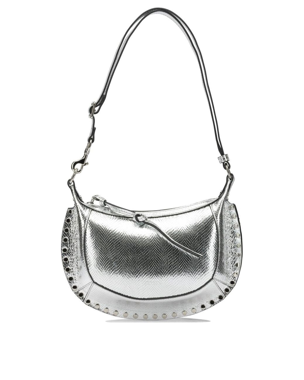 Isabel Marant Gray "Oskan Moon" Small Shoulder Bag