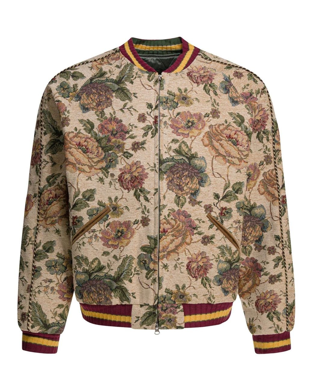 Kapital Brown Gobelin Souvenir Bomber Jacket for men