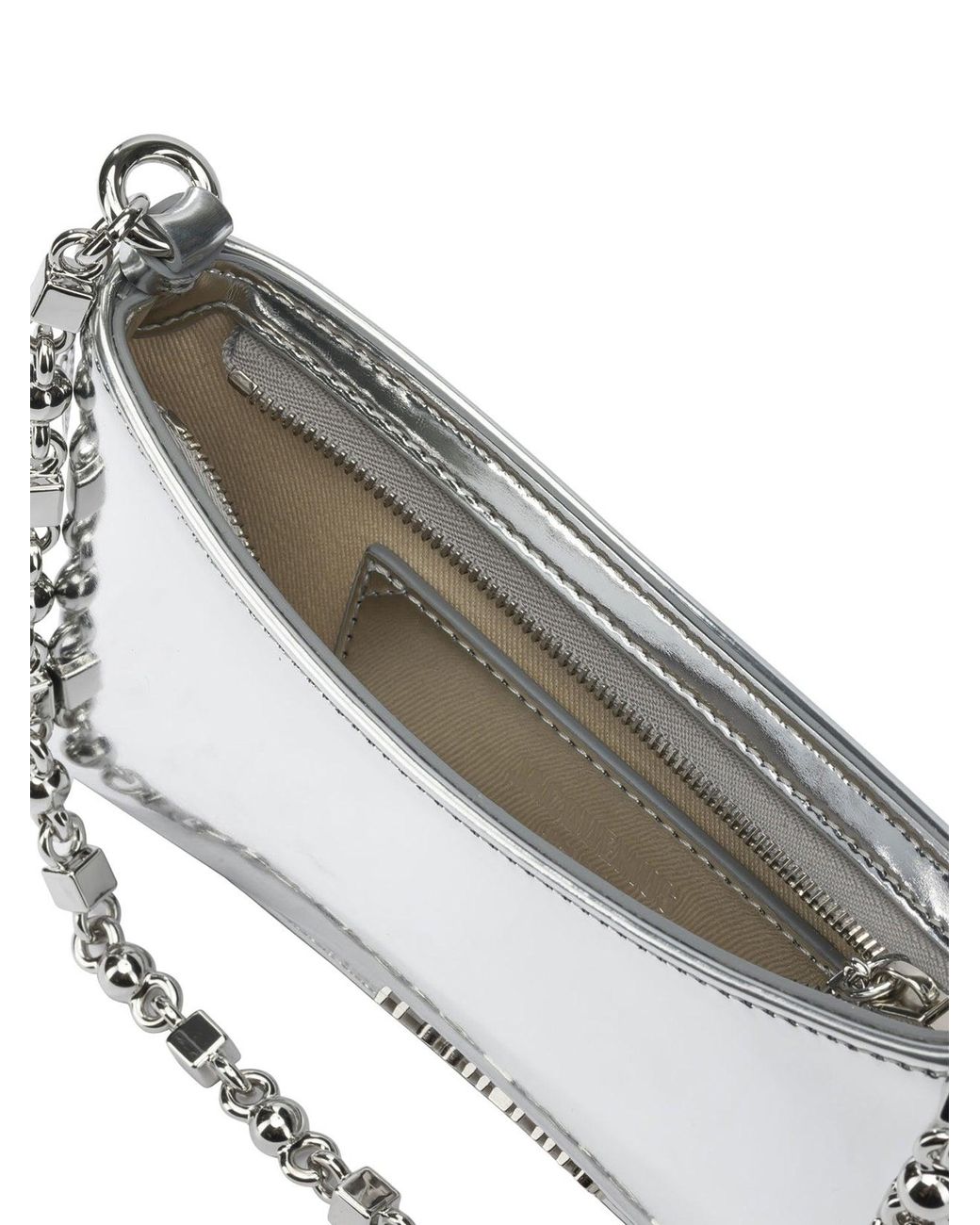 Jacquemus Gray "le Petit Bisou Chaine" Small Shoulder Bag