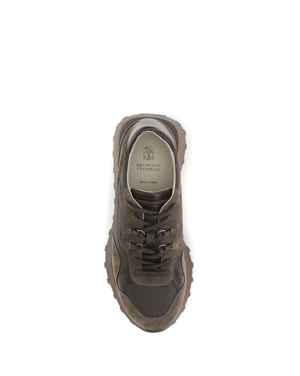 Brunello Cucinelli Brown Suede Sneakers Torba