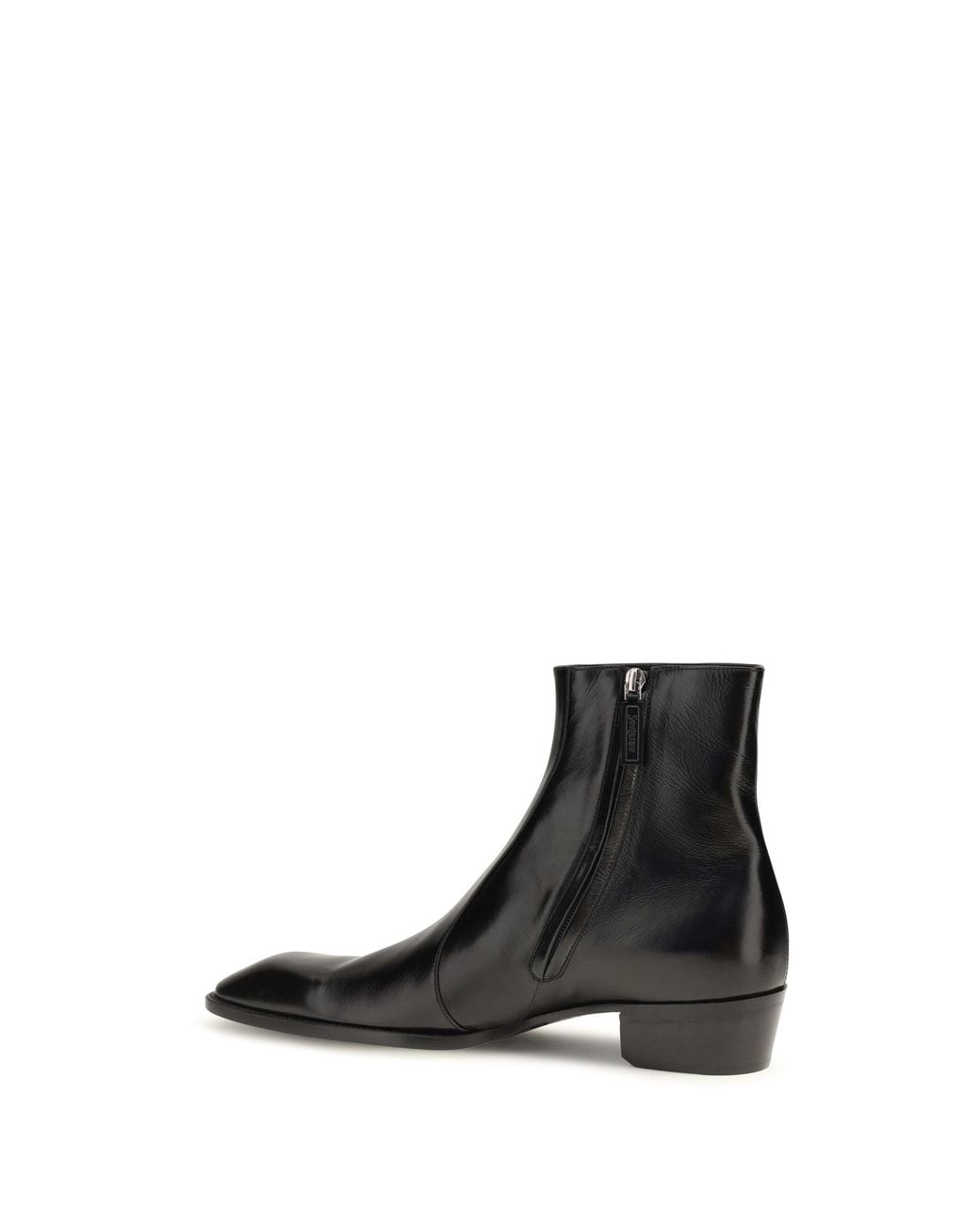 Saint Laurent Black Aurelien Splendor Ankle Boots for men