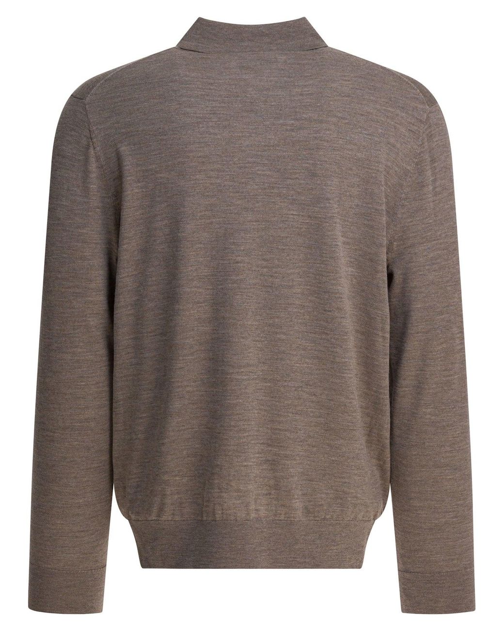 Vince Brown Wool And Cashmere Polo Shirt Polo Shirts for men
