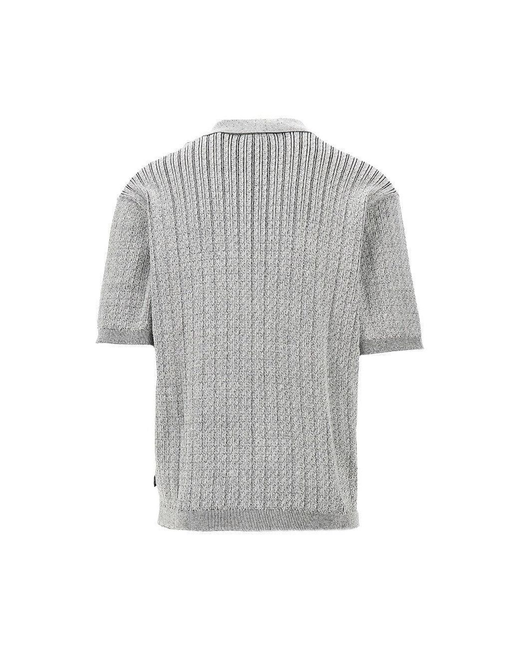 Les Deux Gray 'Evan' Knitted Shirt for men