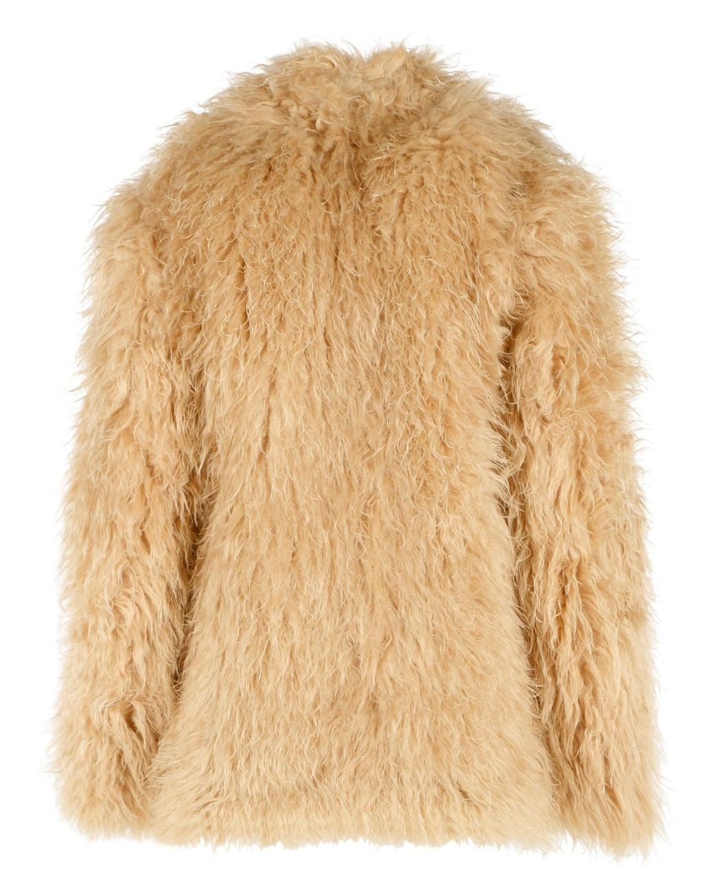 Isabel Marant Natural 'Mylae' Polyester Fur Coat