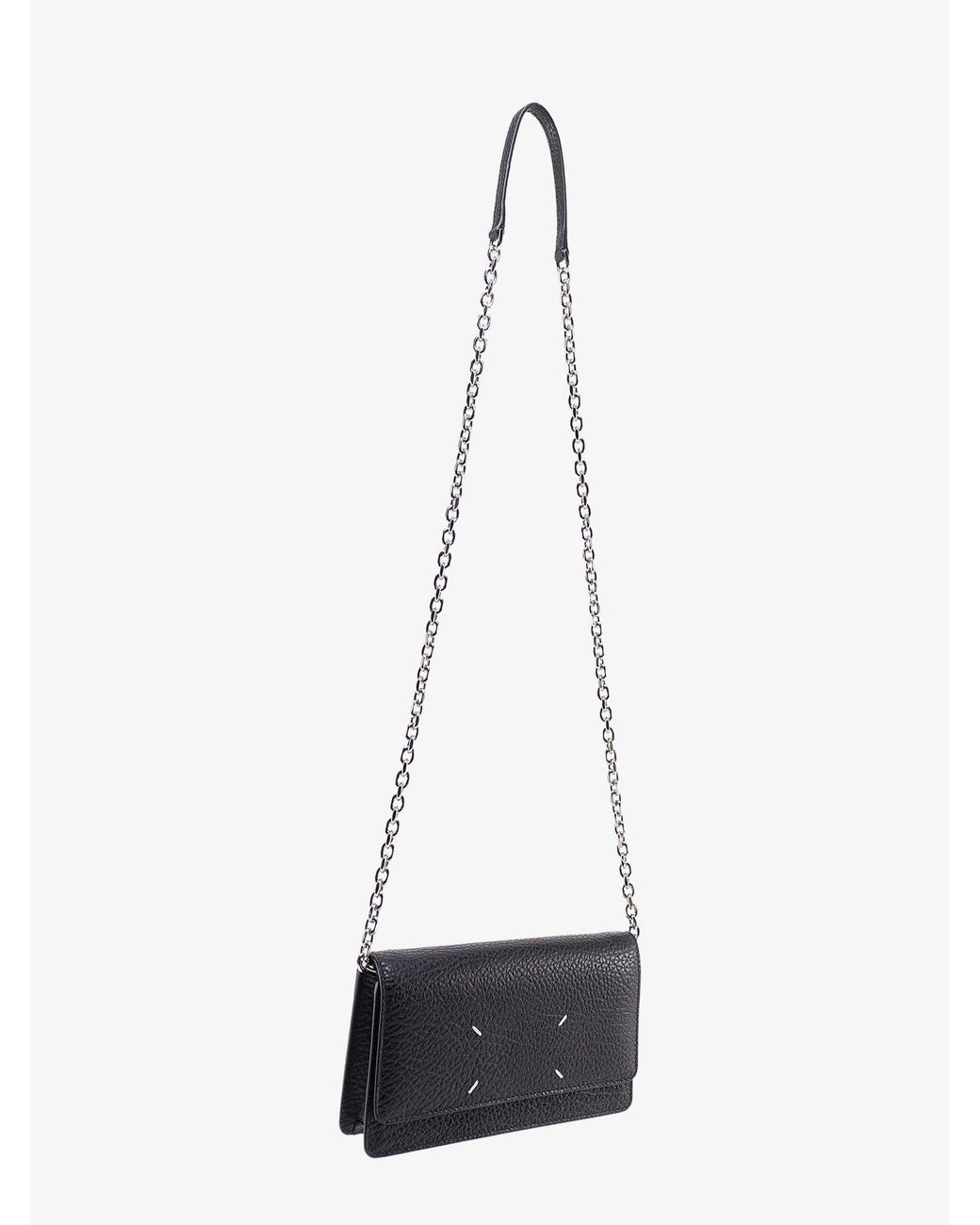 Maison Margiela Gray Four Stitches Leather Crossbody Bag