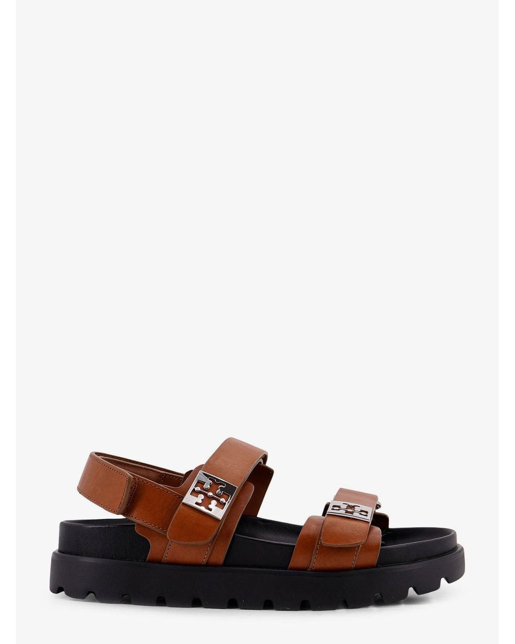 Tory Burch White Mellow Low Leather Sandals