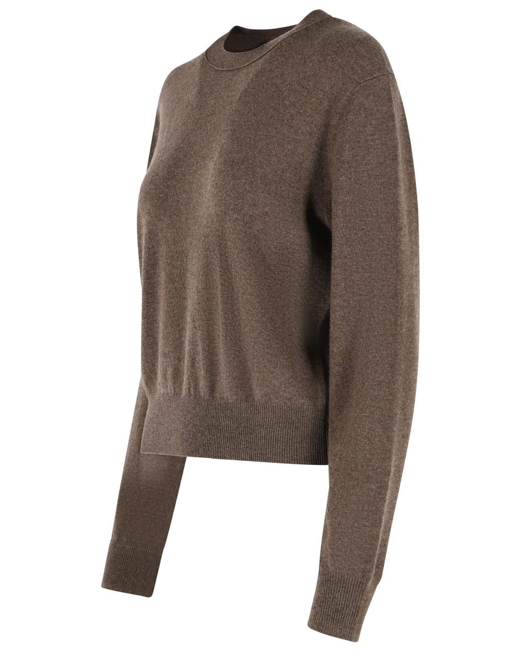 Lisa Yang Brown 'Greer' Dark Truffle Cashmere Sweater