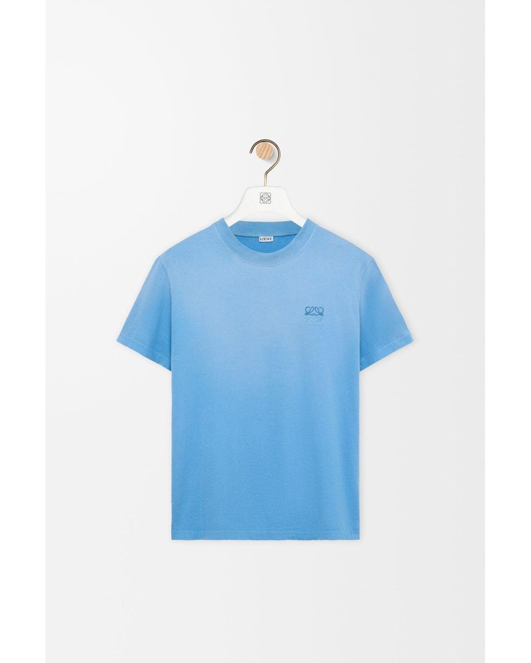 Loewe Blue Anagram Cotton T-Shirt for men