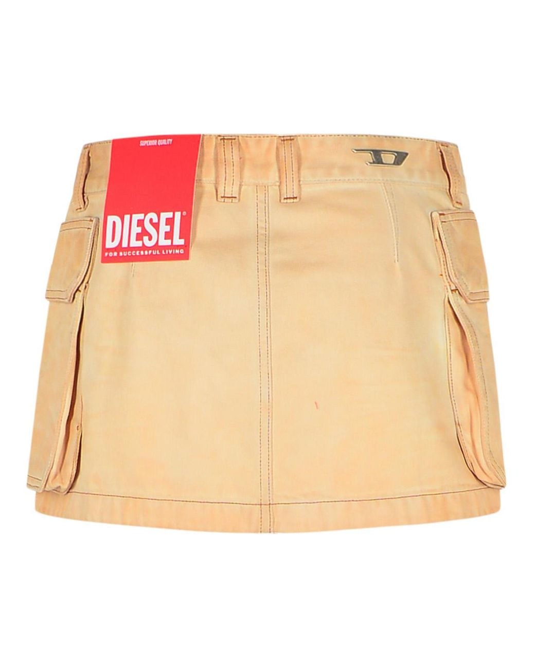 DIESEL Natural Cotton Miniskirt