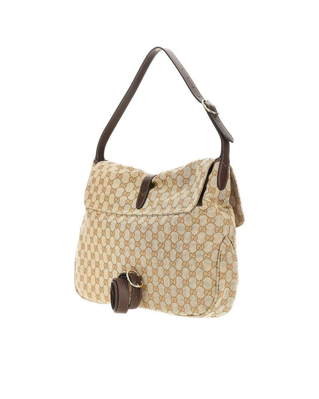 Gucci Natural Large Jackie Flap Bag for men