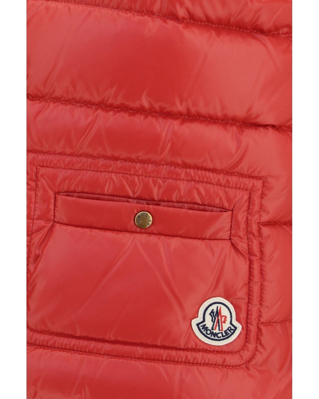 Moncler Red Frelon Down Filled Vest