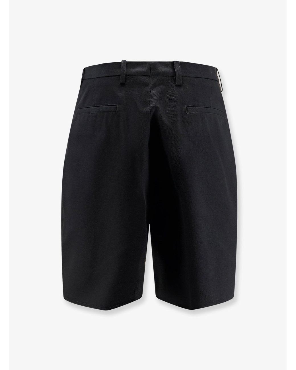 Maison Margiela Black Cotton Blend Bermuda Shorts for men