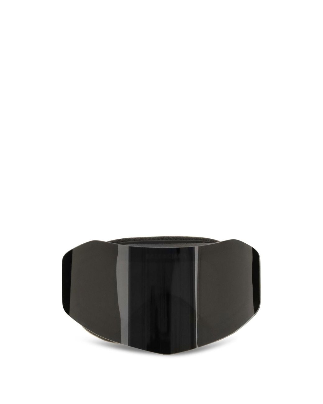 Balenciaga Black Mirrored Ski Mask Sunglasses for men