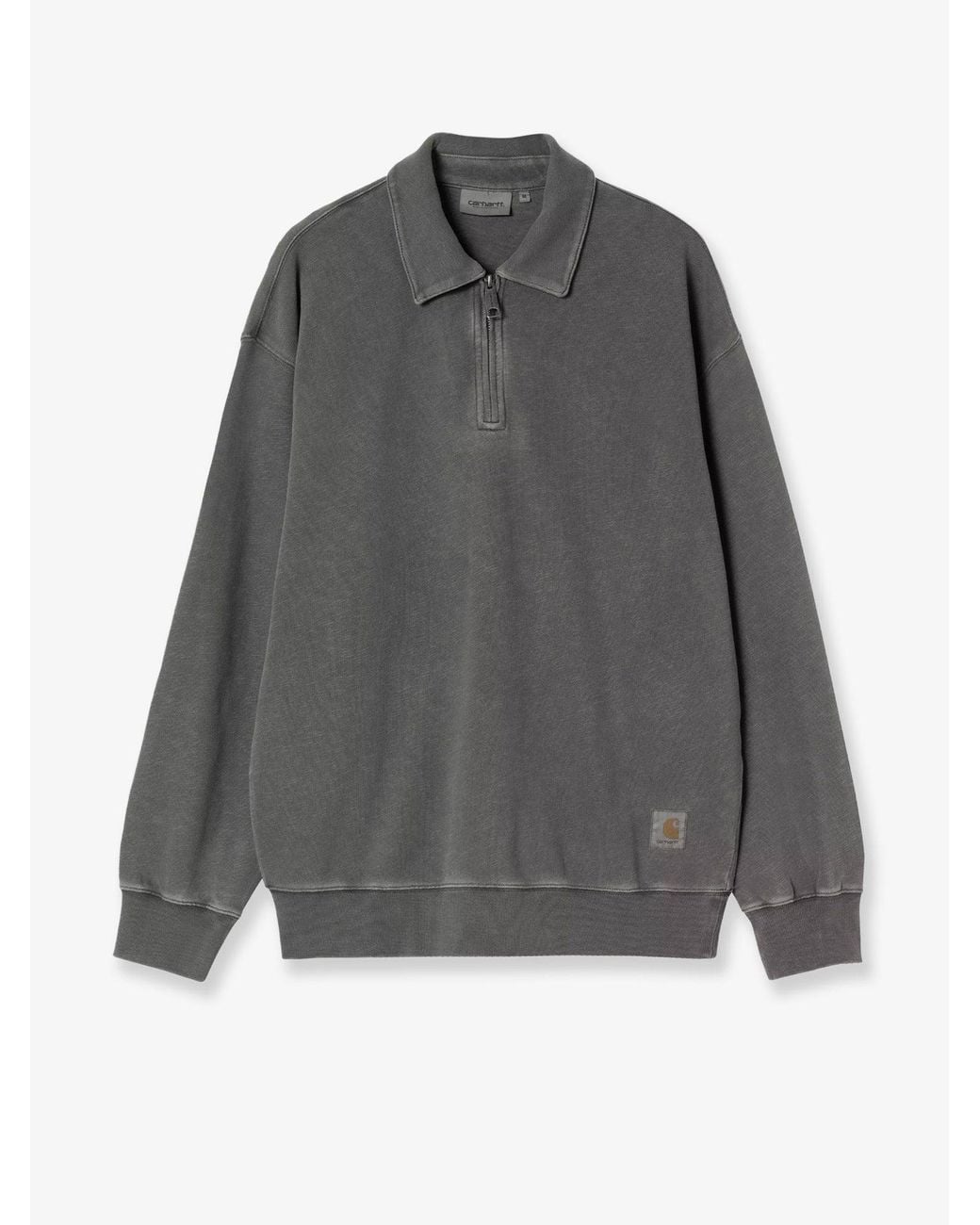 Carhartt Gray Harper Cotton Polo Shirt for men