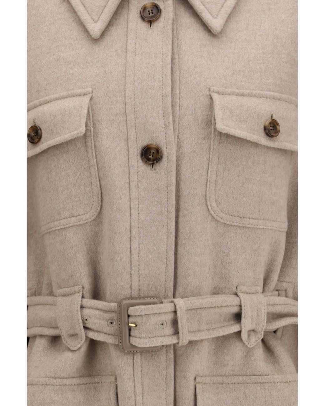 Max Mara Natural Nettare Cashmere Cape Roccia