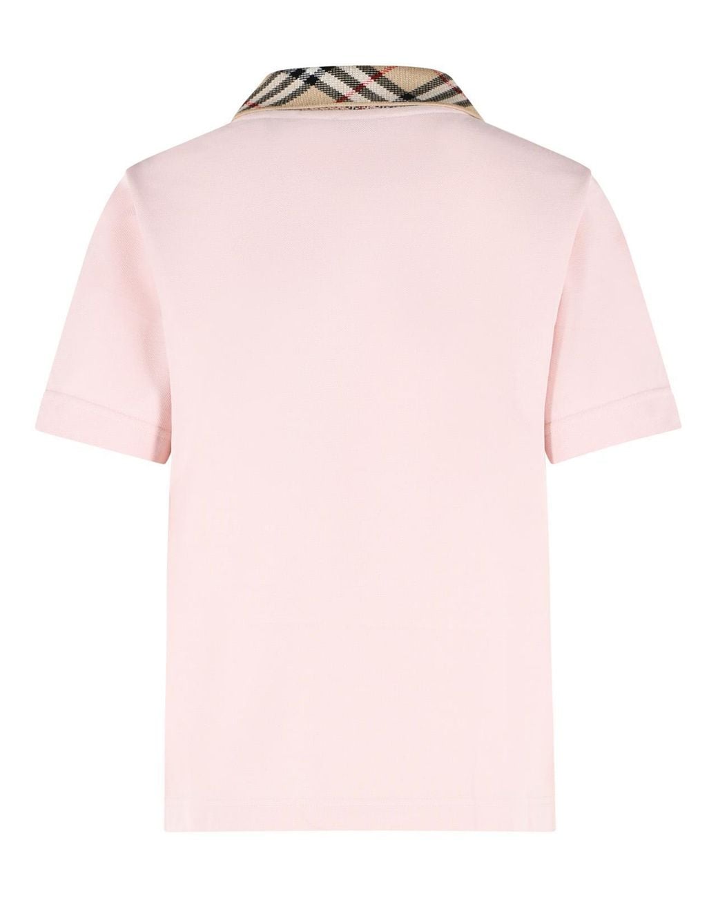 Burberry Pink 'Imogen' Cotton Polo Shirt