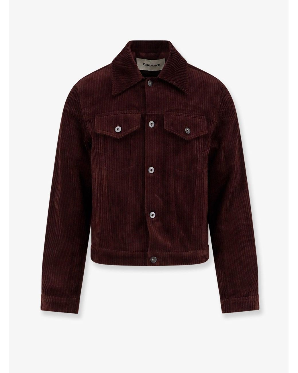 TONYWACK Red Corduroy Jacket for men