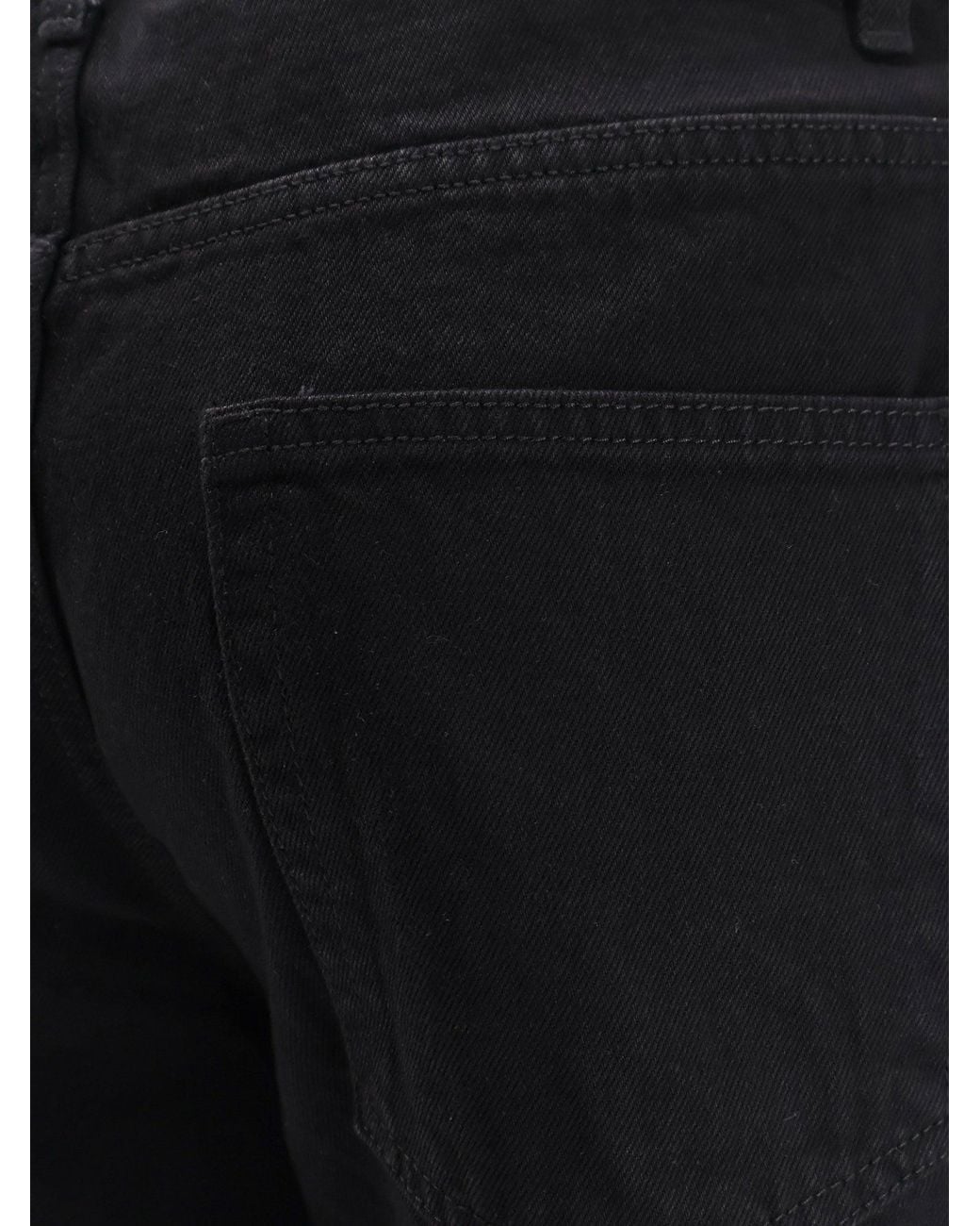 TONYWACK Black Straight Fit Denim Trousers for men