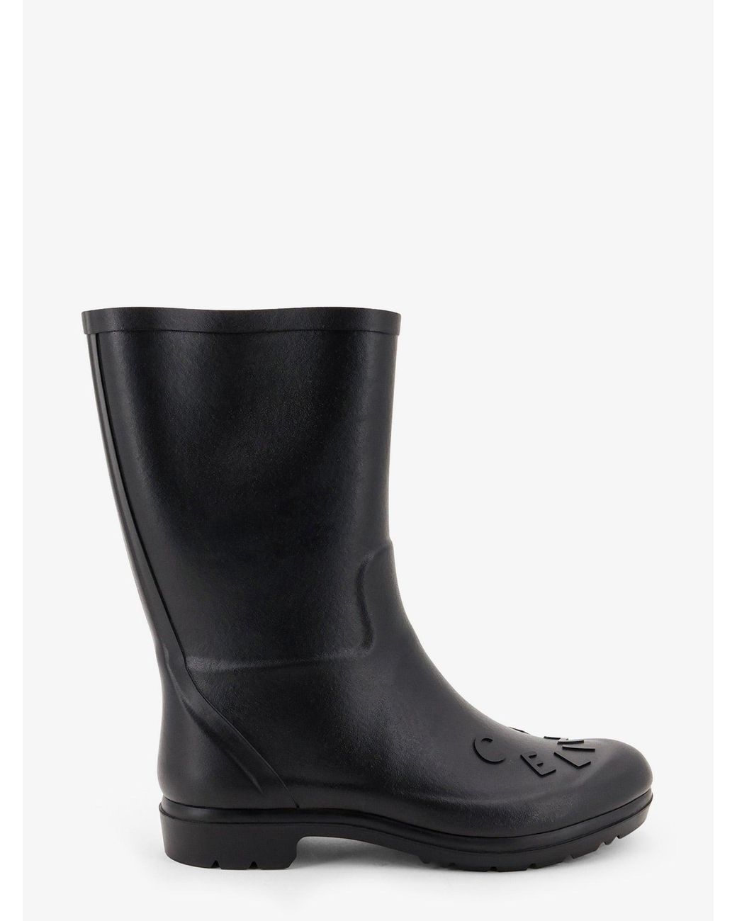 Céline Black Rubber Garden Boots