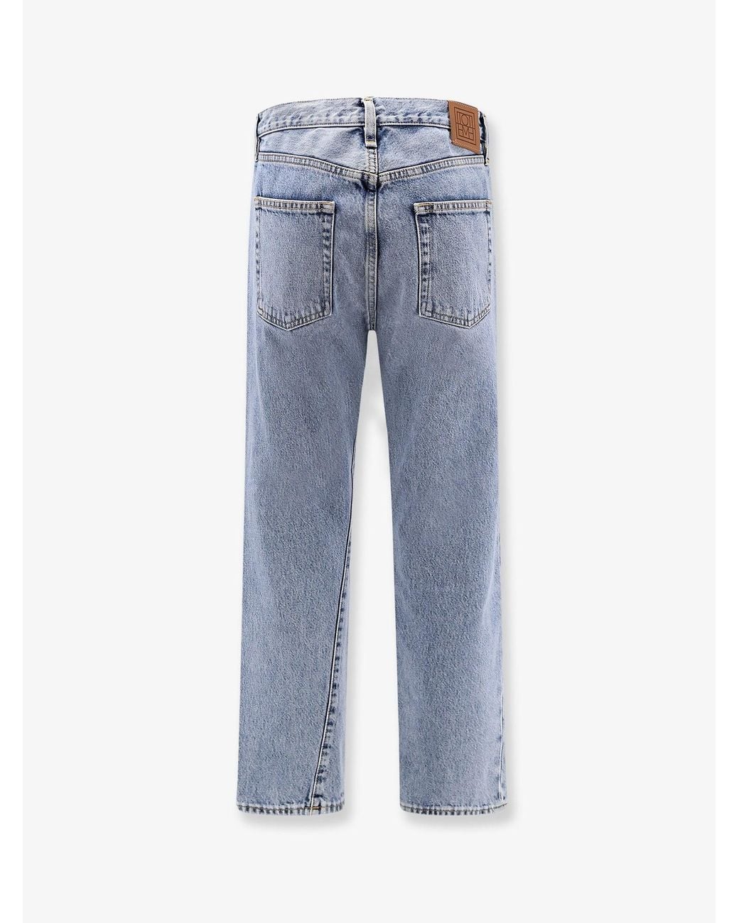 Totême Blue Twisted Seam Organic Cotton Jeans