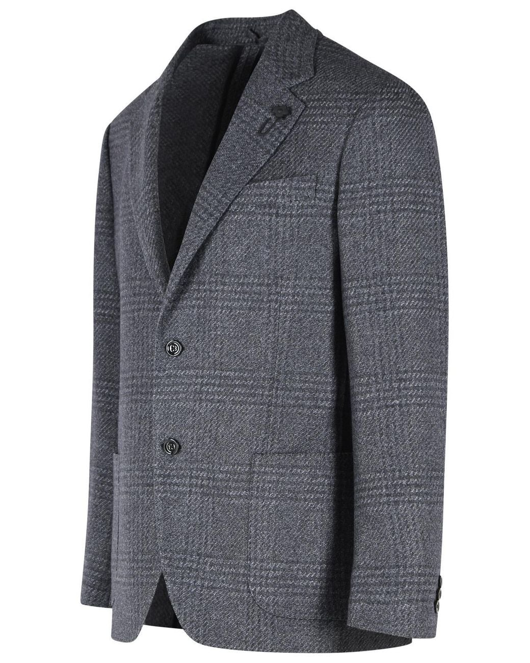 Lardini Blue 'Roma' Wool Blend Jacket for men