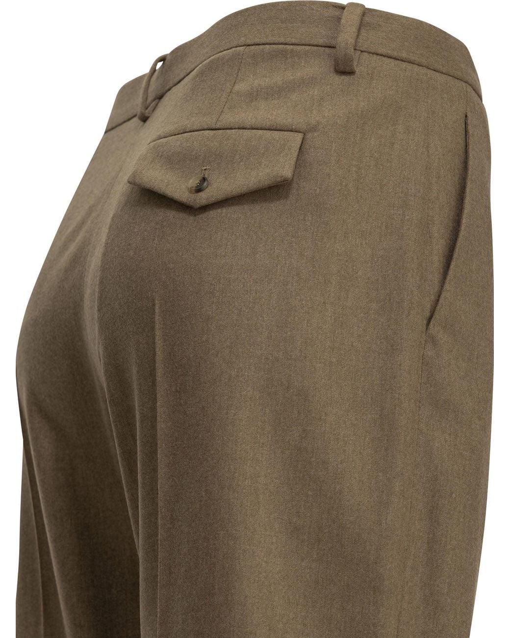 Khaite Natural "Hunter" Tailored Pants