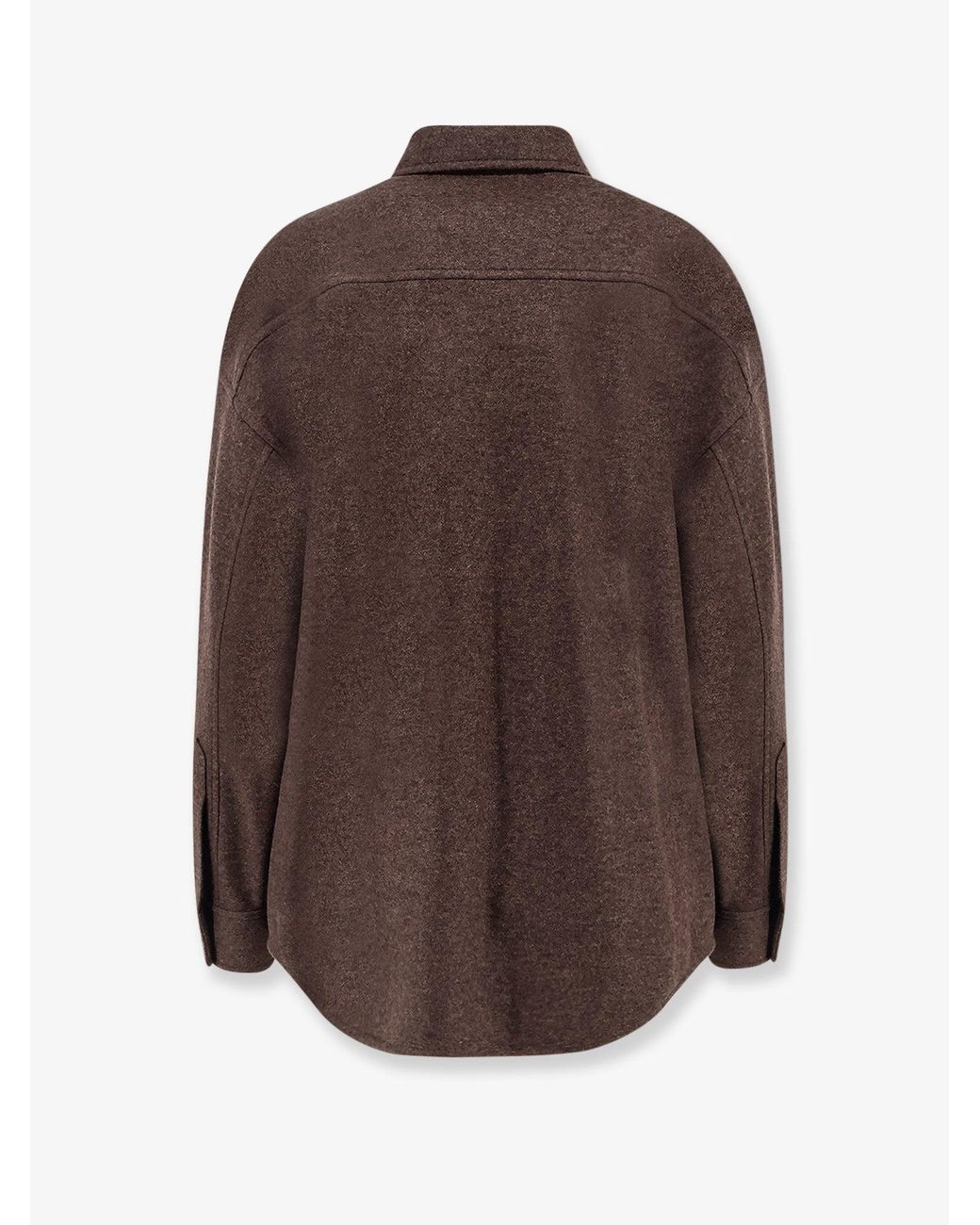 Loro Piana Brown Darby Novalis Stretch Cashmere Overshirt
