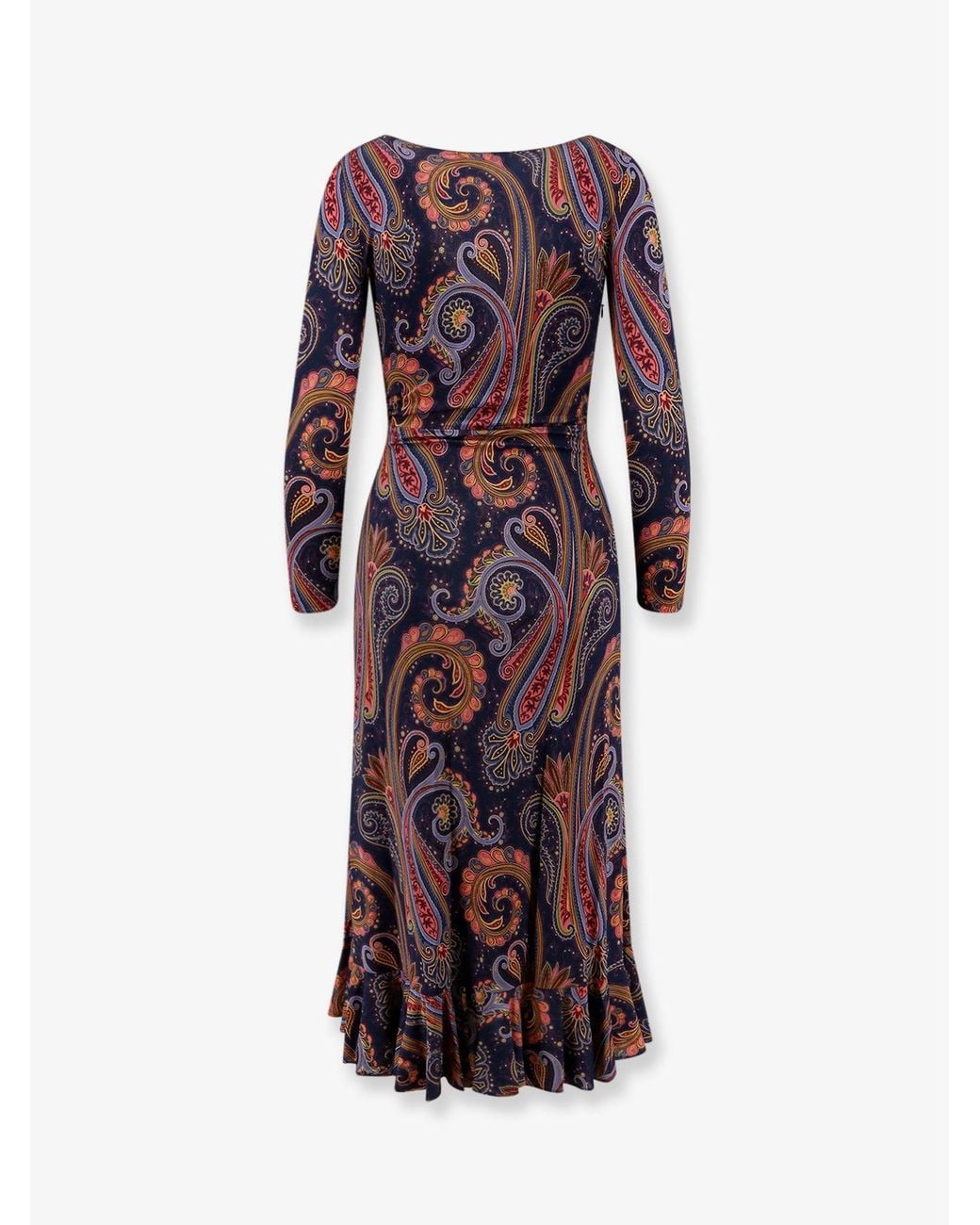 Etro Purple Stretch Viscose Dress