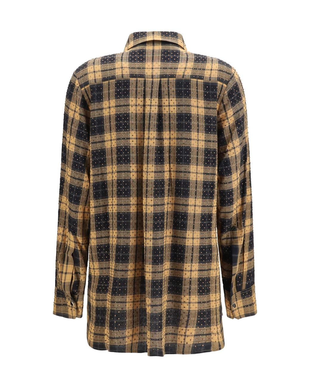 Pinko Multicolor Barbellino Check Pattern Shirt Cammello/Nero