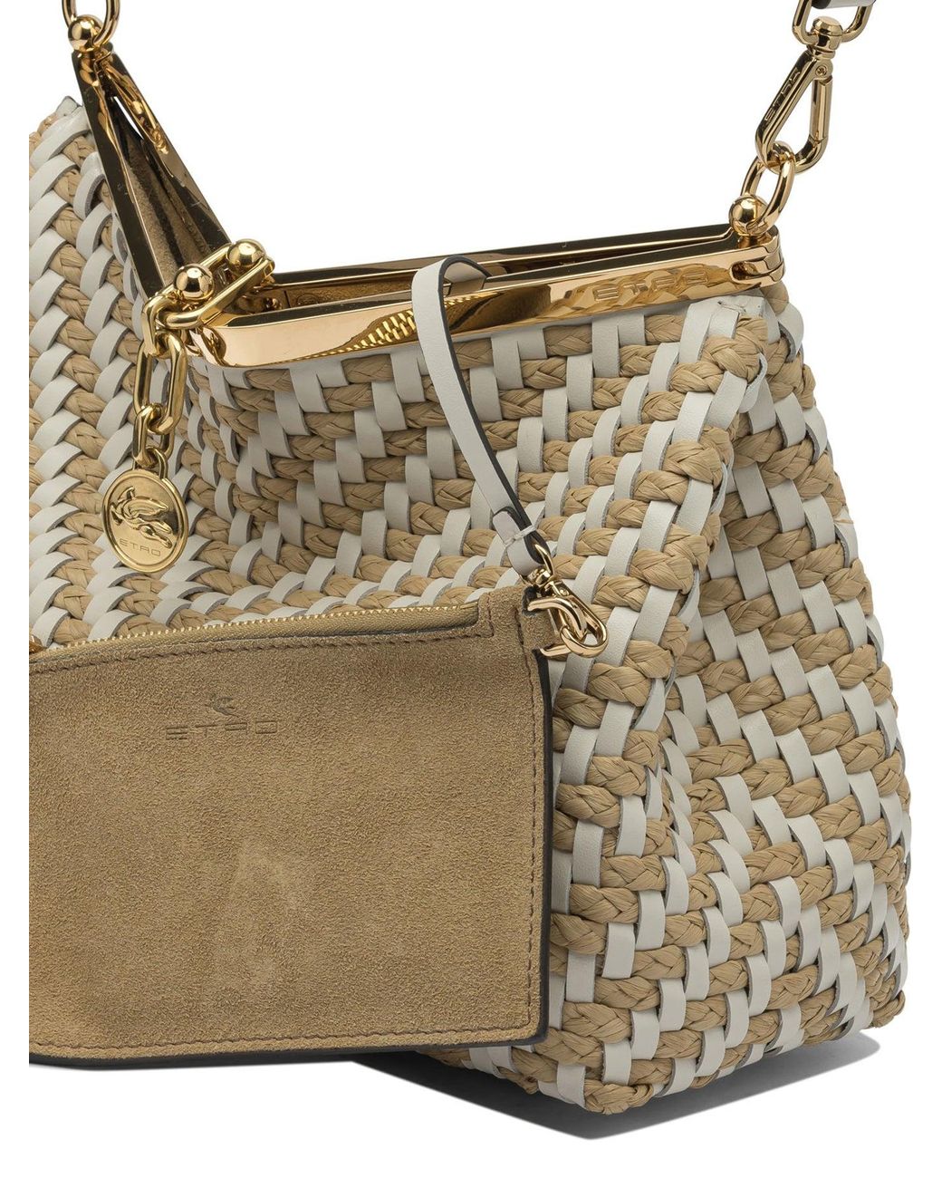 Etro White Small "Vela" Shoulder Bag