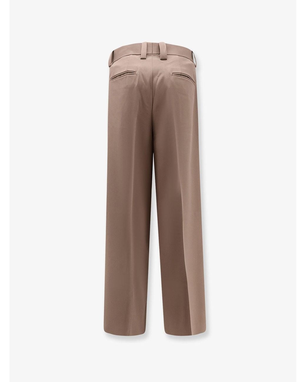 TONYWACK Natural Wool Blend Trousers With Frontal Pinces for men