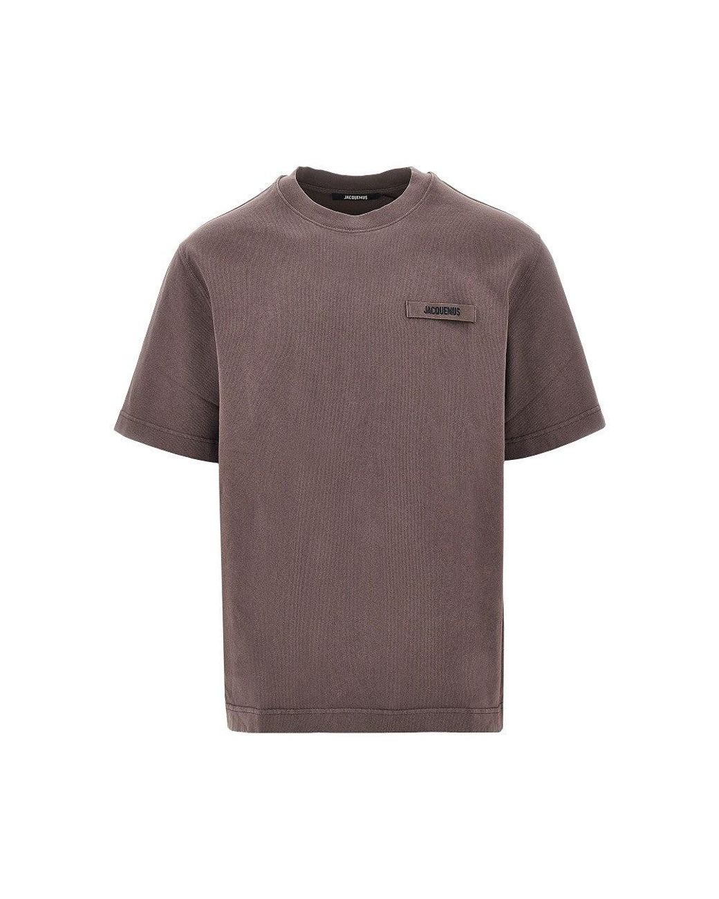 Jacquemus Brown 'Gros Grain' T-Shirt for men