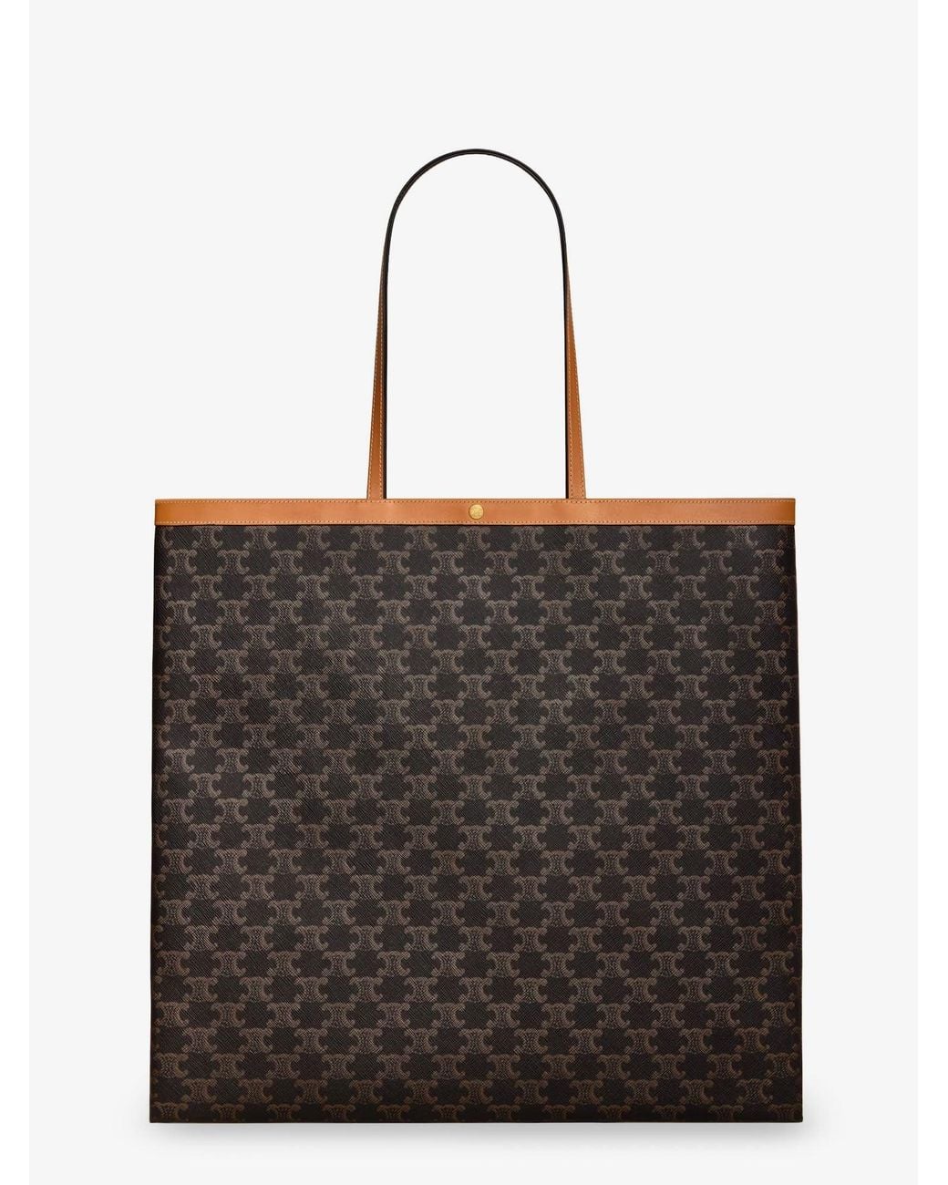 Céline Black Triomphe Fabric Shopper Bag for men