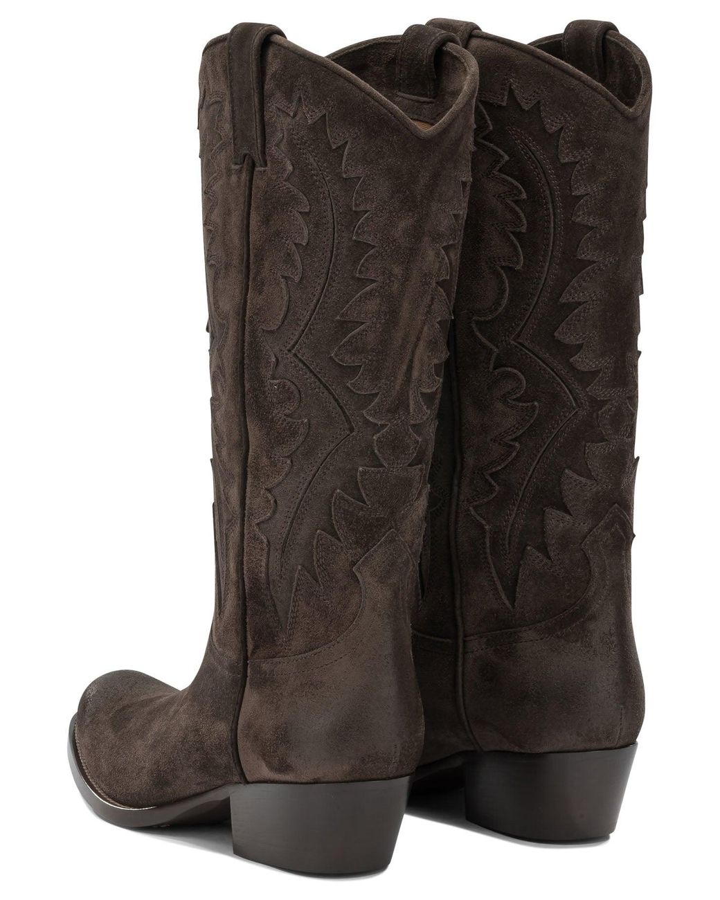 Sartore Brown Leather Cowboy Boots