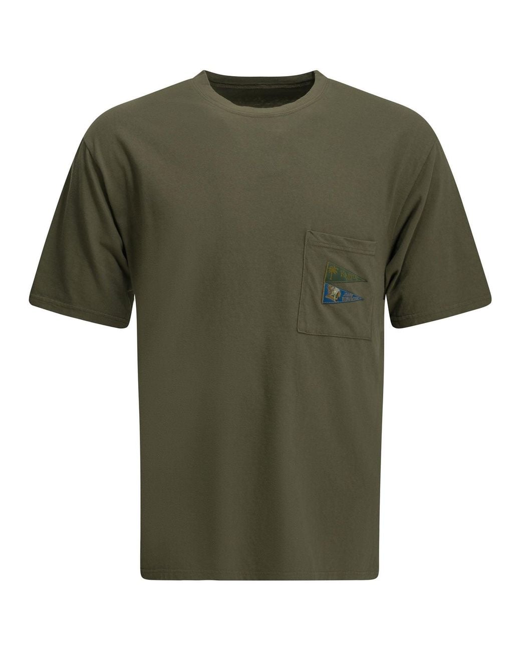 Kapital Green Pennant Crew-Neck T-Shirt for men