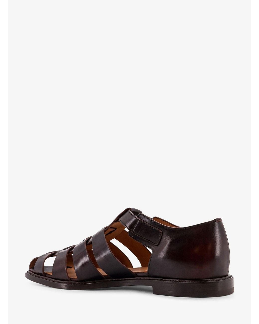 Church's White Leather Fisherman Sandals for men