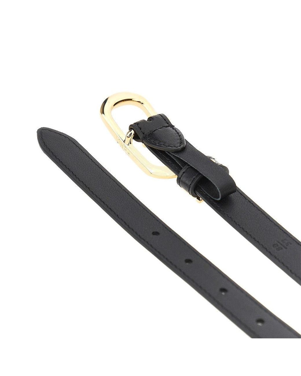 Fendi Black 'Ff' Leather Belt