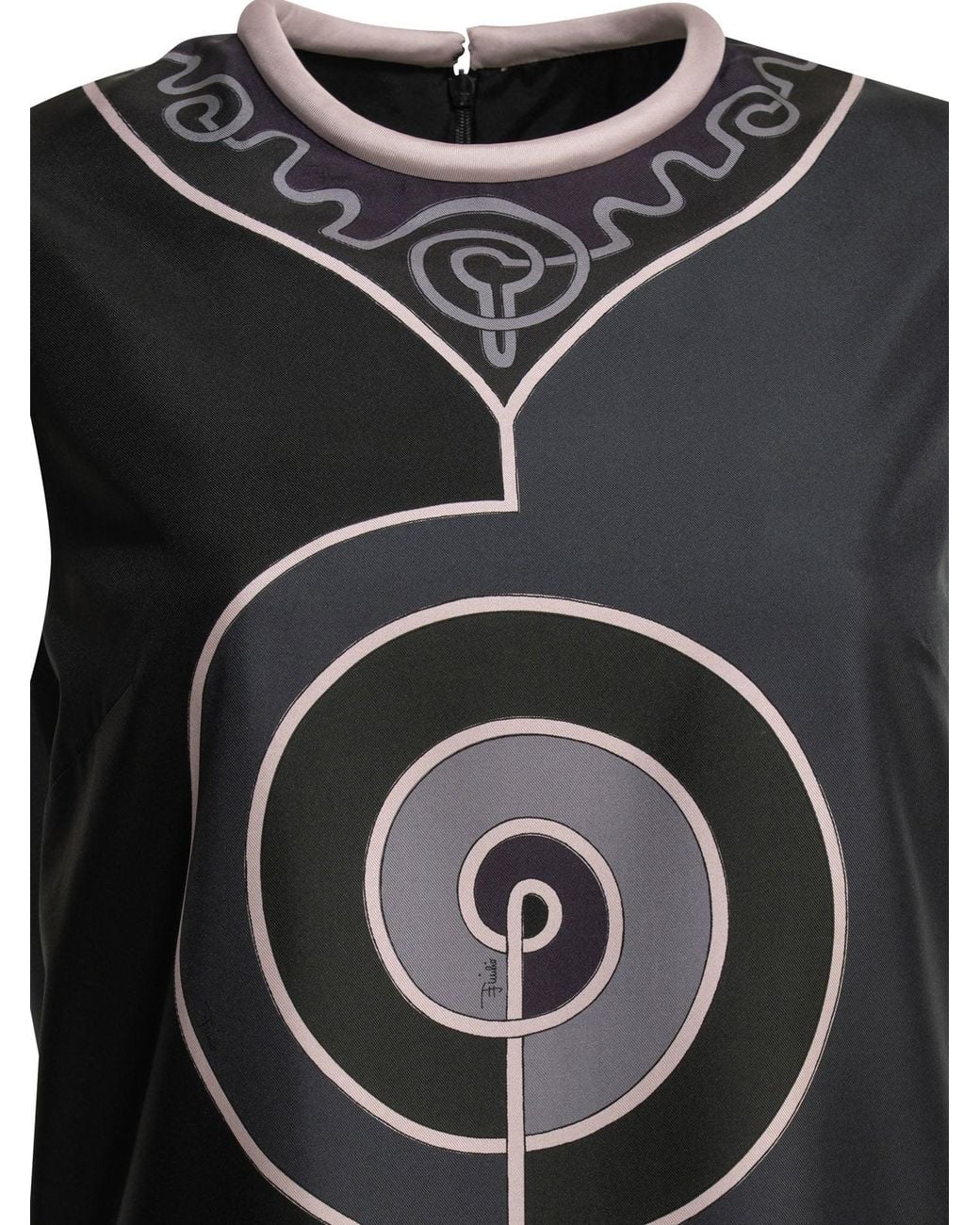 Emilio Pucci Black "Astro" Short Dress