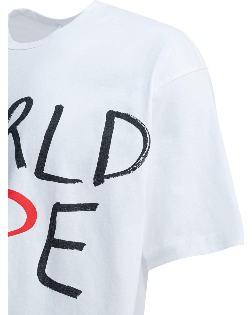 Comme des Garçons Blue Shirt Crew-Neck T-Shirt With Print for men