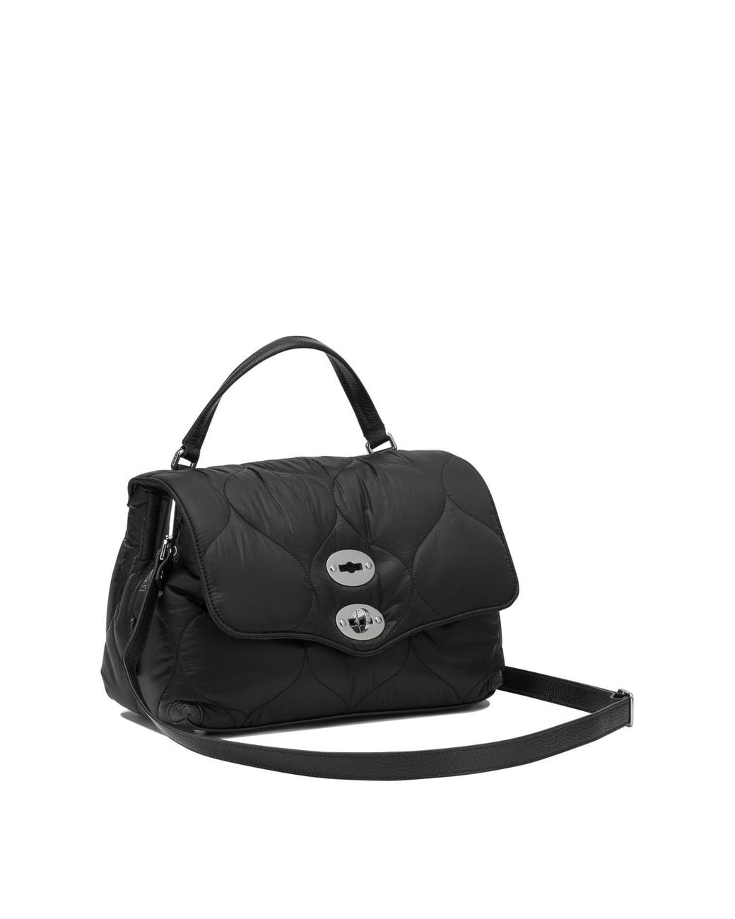 Zanellato Black "Postina Lunaria" Medium Handbag